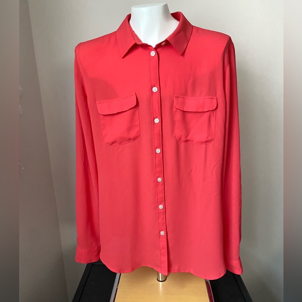 Ann Taylor LOFT Women’s Coral Blouse Size Medium